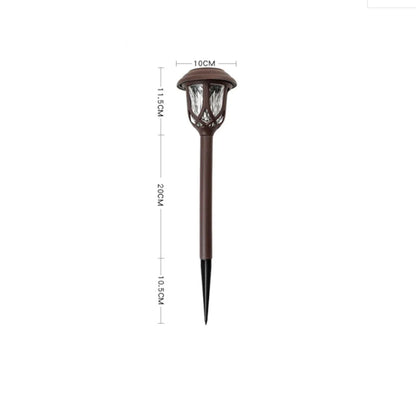 Floroux | Élégante lampe de sol solaire pour jardin et chemins