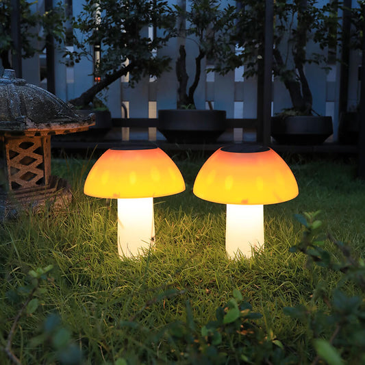 Floroux Solar Champignon Décoration Luminaire | Éclairage de Jardin Extérieur | Sans Fil | Lumière Chaude & Blanche