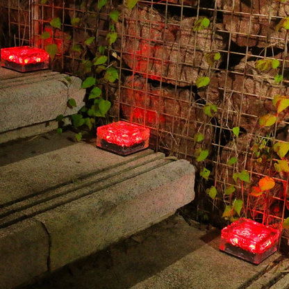 Solar Ice Cube Lumières de jardin extérieures