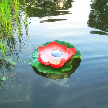 SolarRose Lumière de jardin | Lampe lotus flottante solaire pour étangs et fontaines