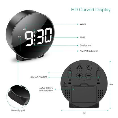 Floroux | Montre bordure LED minimaliste