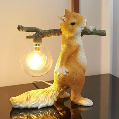Floroux - Jolie lampe de nuit écureuils pour une atmosphère confortable
