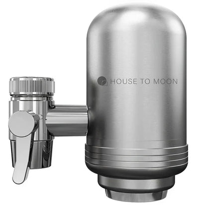 CleanFlow Filtre à Eau - Filtre à Eau Luxe en Acier Inoxydable pour de l'Eau Potable Cristalline
