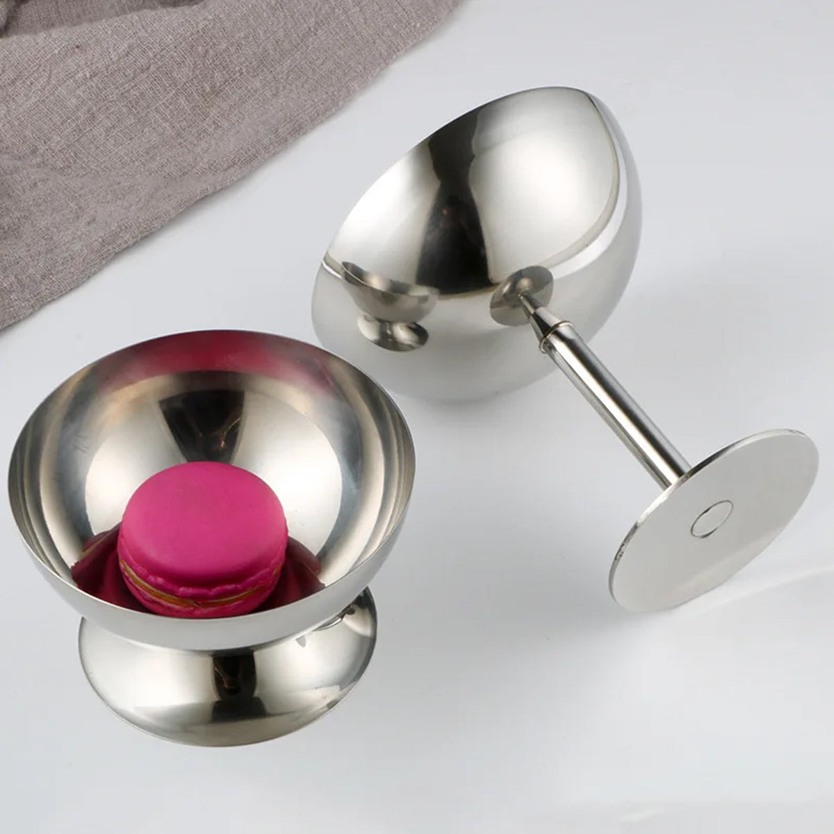 Bol en acier inoxydable pour glace et salade