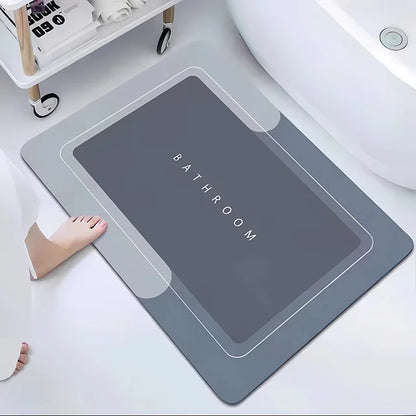 Floroux | Tapis de bain hautement absorbant antidérapant