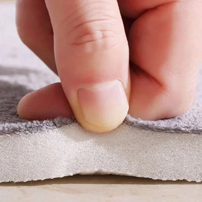 Floroux - Tapis de bain corail velours
