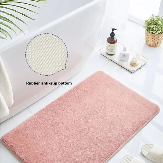 Floroux - Tapis de bain corail velours