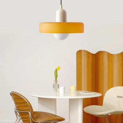 Floroux Halo Lumineux - Lampe suspendue en verre et métal | Éclairage élégant et moderne