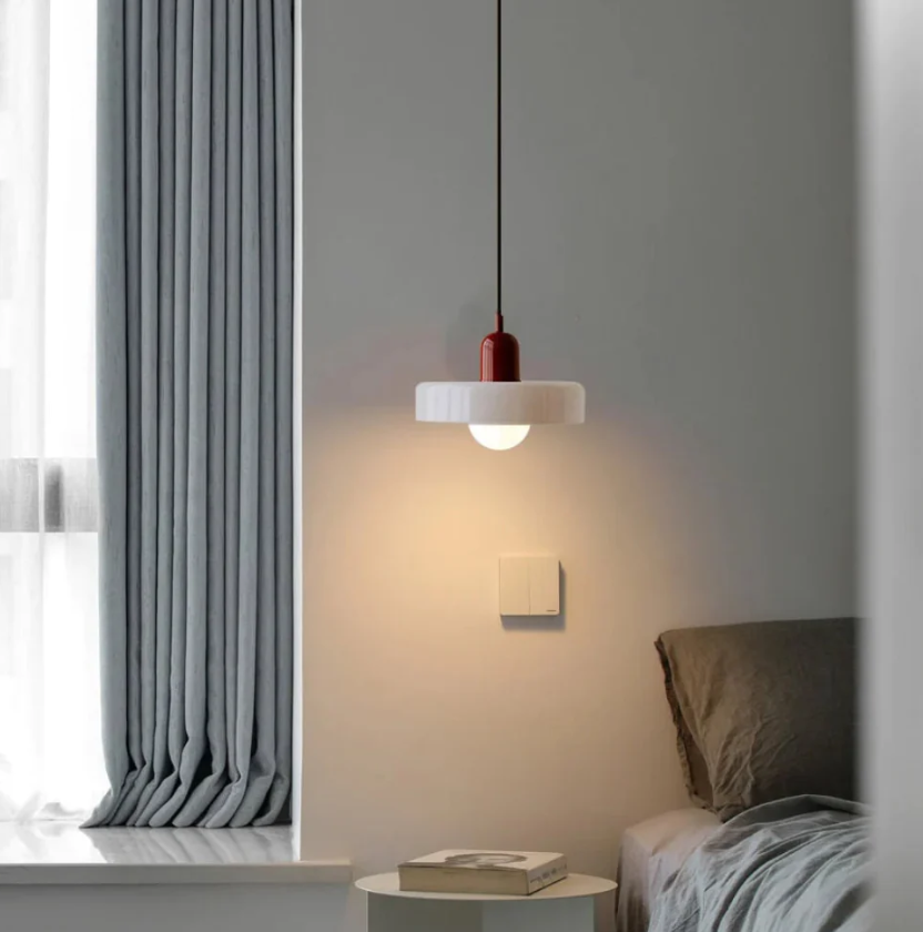 Floroux Halo Lumineux - Lampe suspendue en verre et métal | Éclairage élégant et moderne