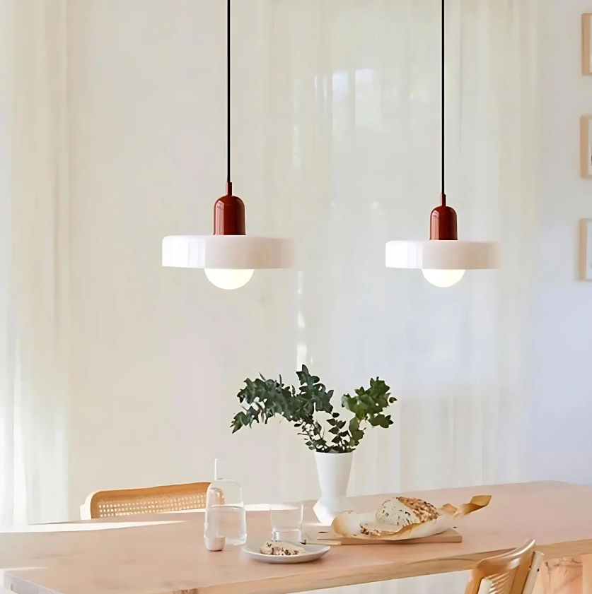 Floroux Halo Lumineux - Lampe suspendue en verre et métal | Éclairage élégant et moderne