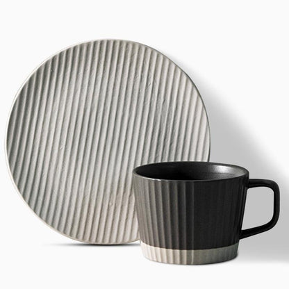 ElegantSips – Ensemble de Tasses à Café en Pierre avec Cuillère