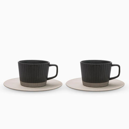 ElegantSips – Ensemble de Tasses à Café en Pierre avec Cuillère