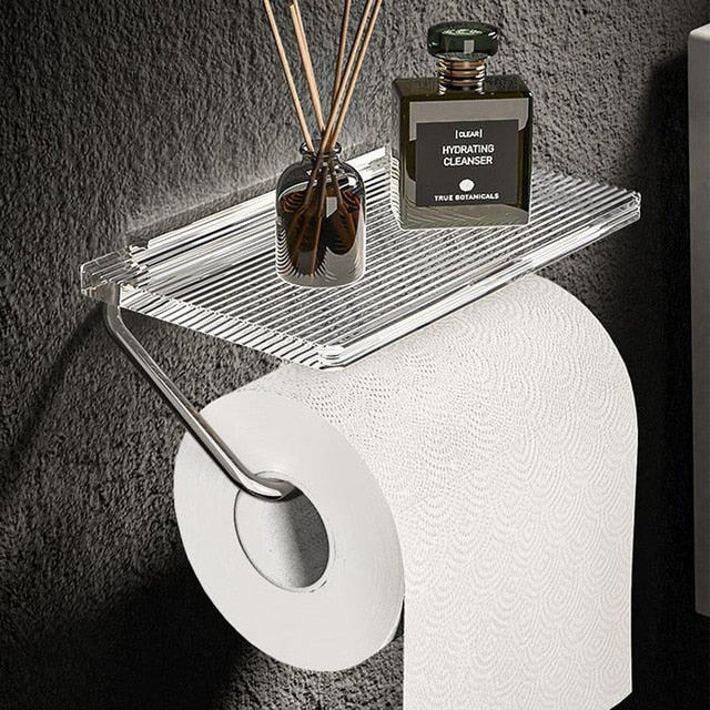 Support pour papier toilette en acrylique