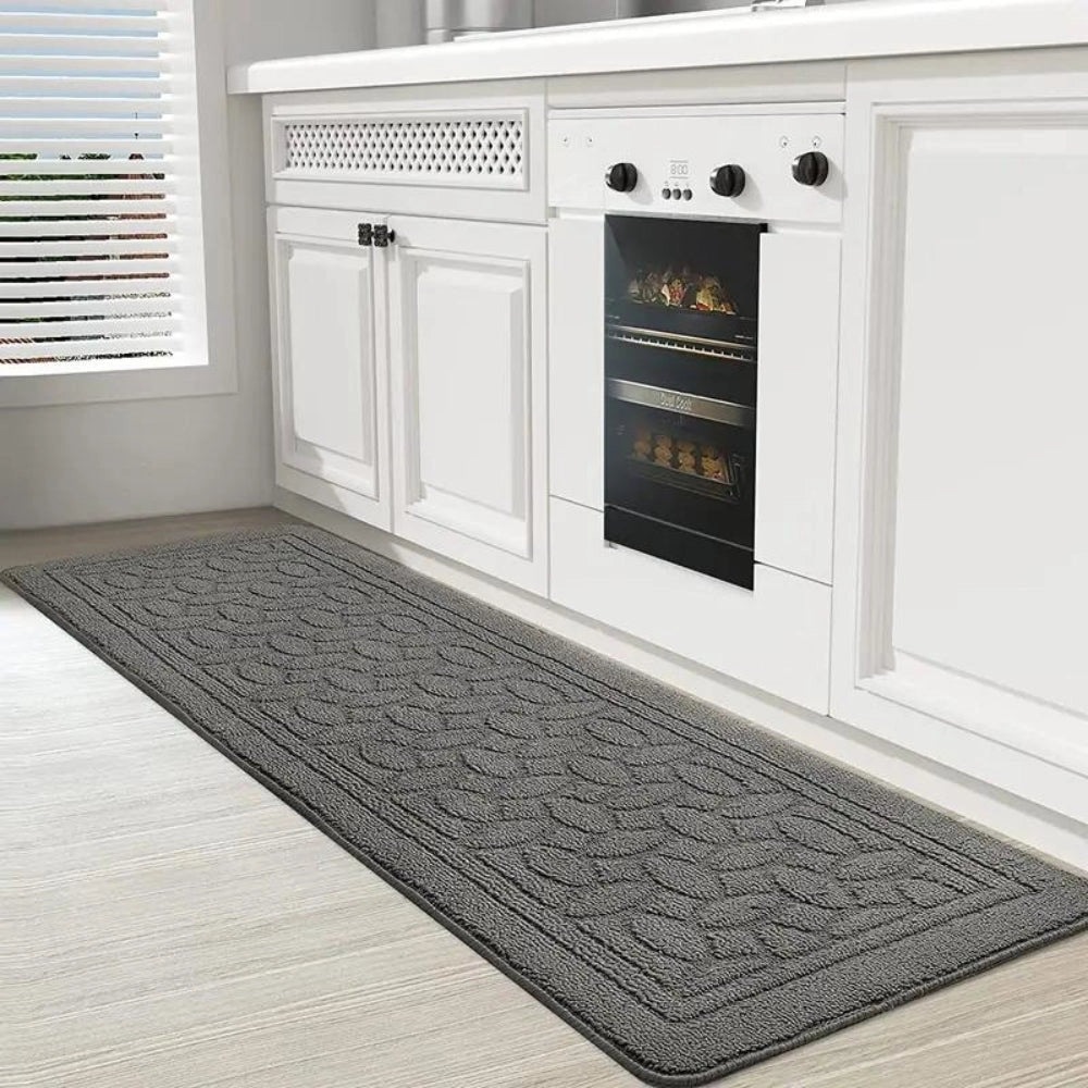 Tapis de sol ergonomique antidérapant de luxe bleu marine anti-fatigue