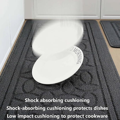 Tapis de sol ergonomique antidérapant de luxe bleu marine anti-fatigue