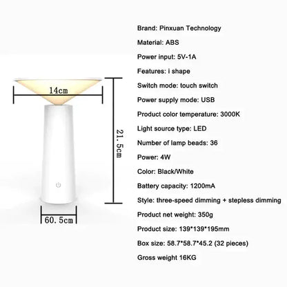 LumièreLibérée - Lampe de Table Sans Fil