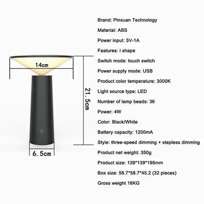 LumièreLibérée - Lampe de Table Sans Fil