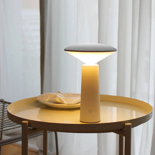 Floroux - Lampe de table LED mince et portable pour une atmosphère conviviale