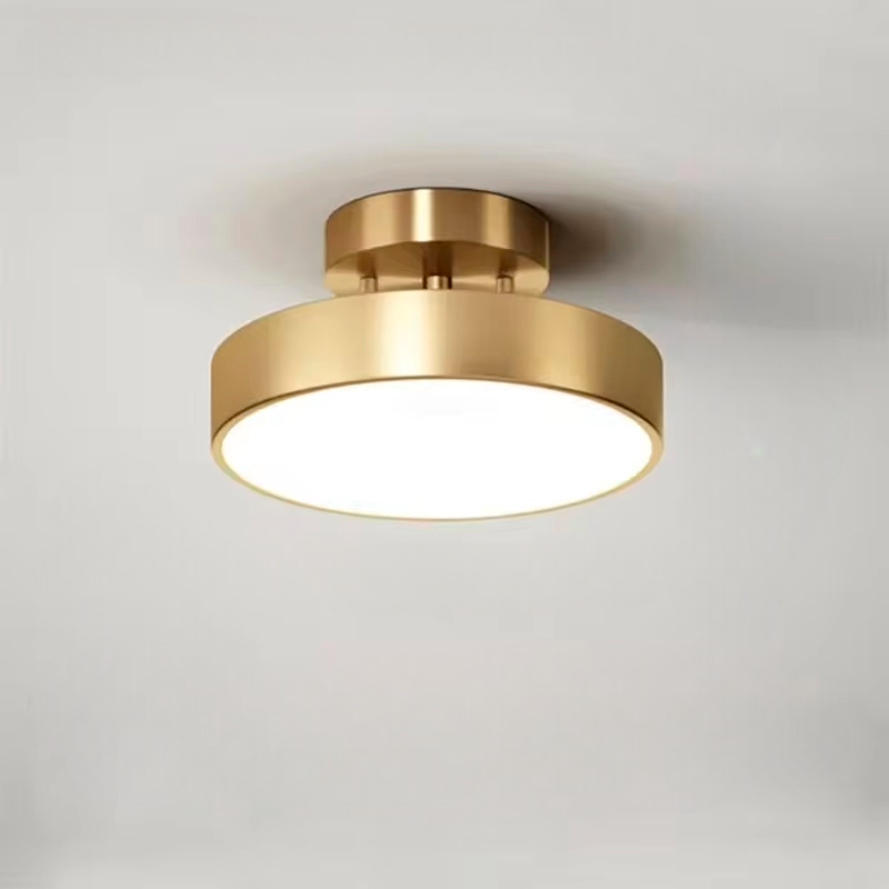 ÉclatCuivre – Lustre Cuivre Rond pour Entrée et Chambre