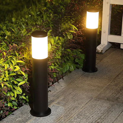 Floroux - Lampe de jardin en acier inoxydable