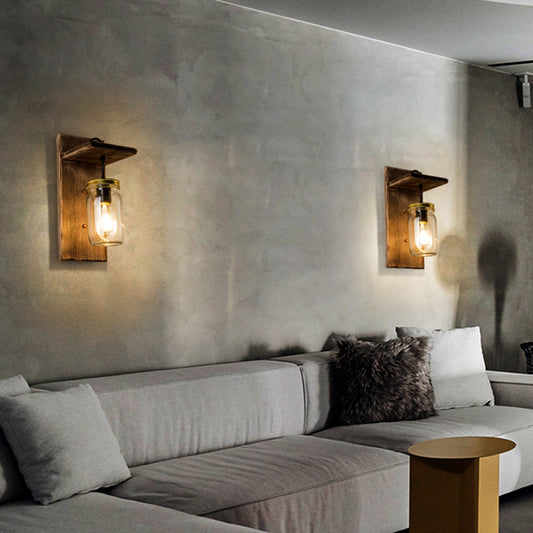 Floroux | Lampe murale en verre rustique