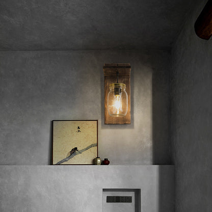 Floroux | Lampe murale en verre rustique