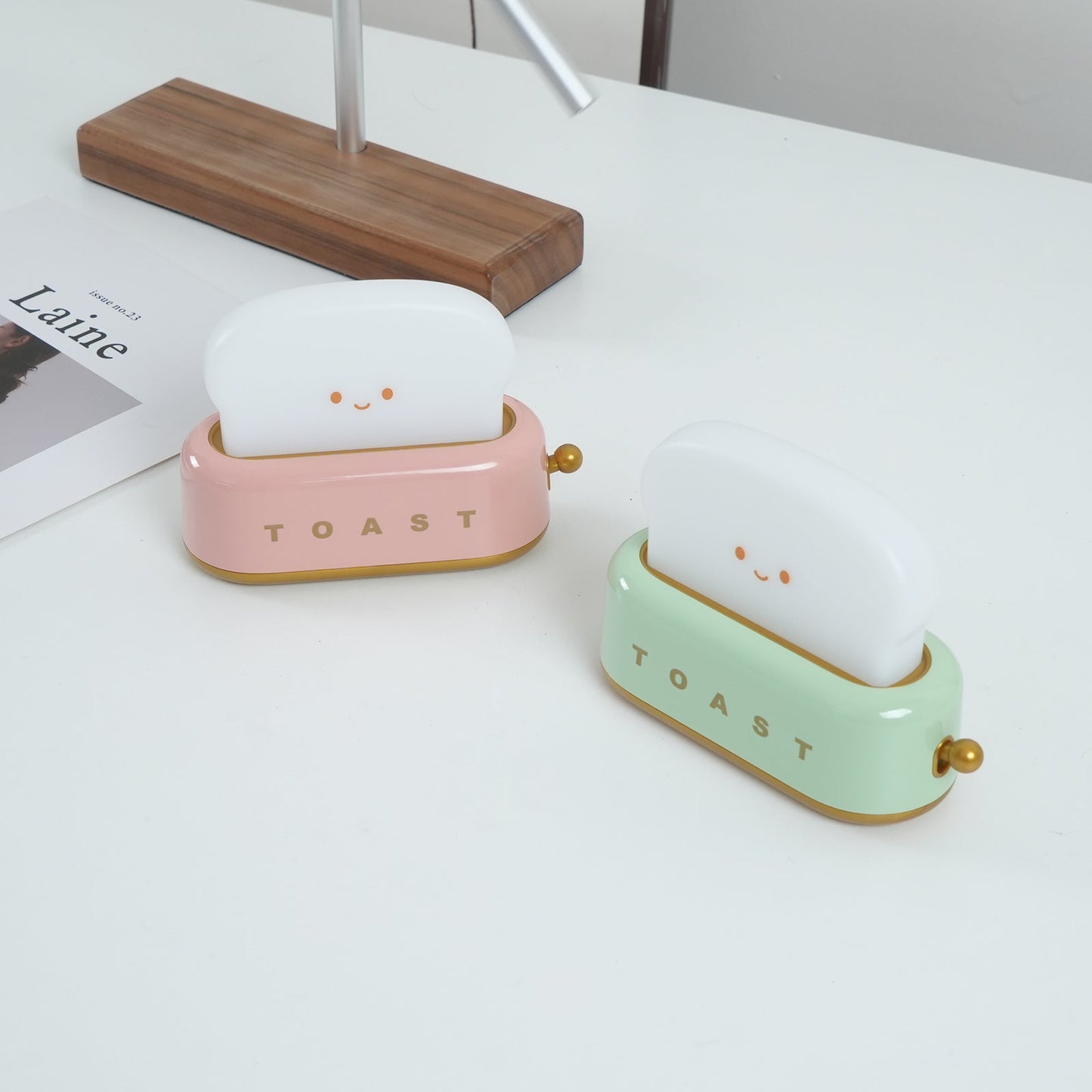 Floroux Grille-pain Design Lampe de table LED | Sans fil | Batterie intégrée | Décoration parfaite