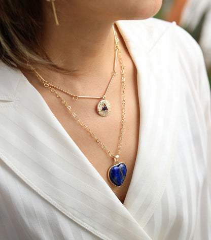 Collier Althea – Élégante Chaîne de Lapis Protecteur