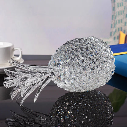 Floroux - Décor en cristal transparent