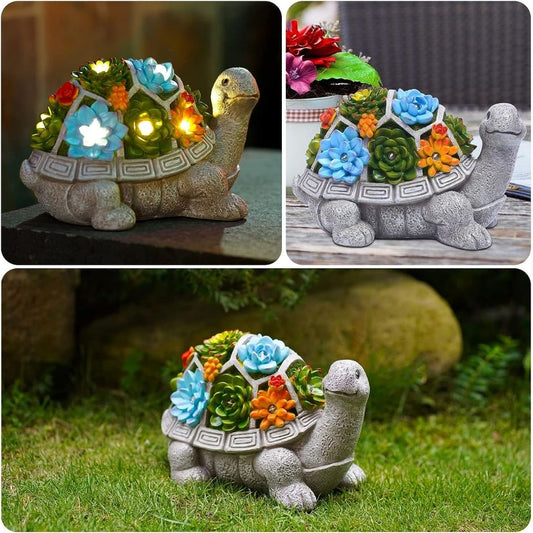 Floroux | Lampe de jardin décorative peinte à la main
