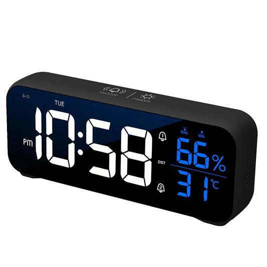 SonHorloge – Horloge de Bureau Musicale avec Fonction Alarme et Contrôle Vocal
