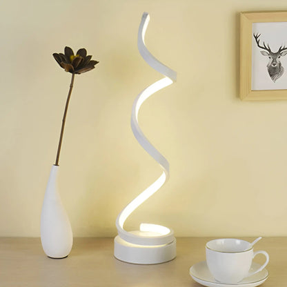 Lampe de bureau LED Spiral Glow élégante – Économe en énergie, durable et design respectueux des yeux