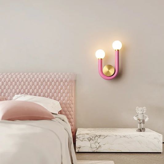 Floroux | Applique murale en forme de U avec LED moderne