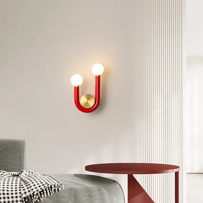 Floroux | Applique murale en forme de U avec LED moderne
