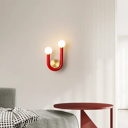 Floroux | Applique murale en forme de U avec LED moderne