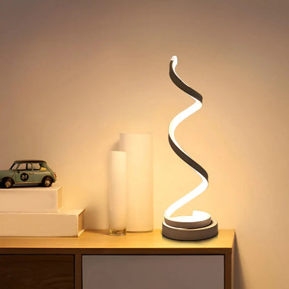 Lampe de bureau LED Spiral Glow élégante – Économe en énergie, durable et design respectueux des yeux