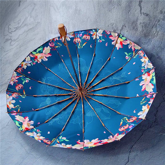 Parapluie en métal résistant au vent de 16 pièces