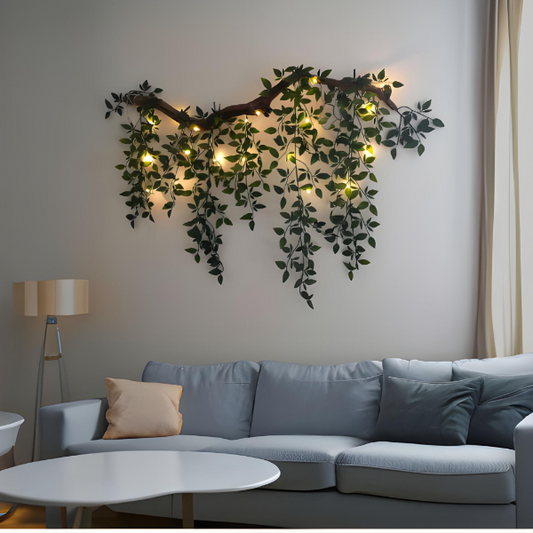 Floroux - Applique LED élégante avec accents floraux