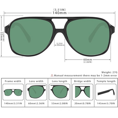 AviatorIndie - Lunettes de soleil rétro pour aventuriers