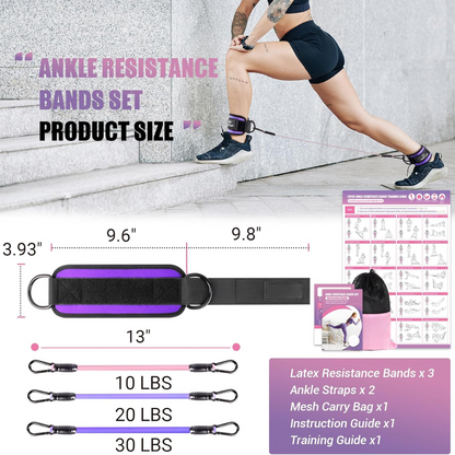 FlexTone - Bandes de résistance pour exercices de hanches et de fessiers