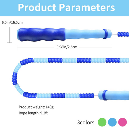 FlexiRope – Corde à sauter à perles réglable pour fitness