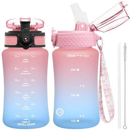 EcoFlow - Bouteille d'eau Tritan réutilisable avec paille