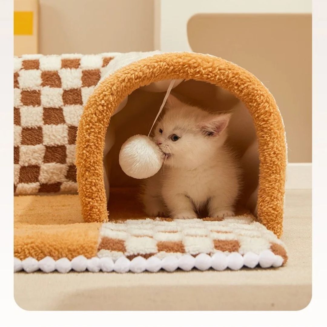 CozyCat Tunnel – Aire de jeux élégante pour chats