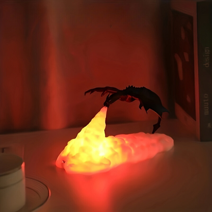 FireDragon Lampe - 3D Rechargeable Dragon Veilleuse