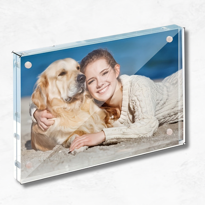 ElegantFrame - Cadre photo en acrylique horizontal pour intérieurs modernes