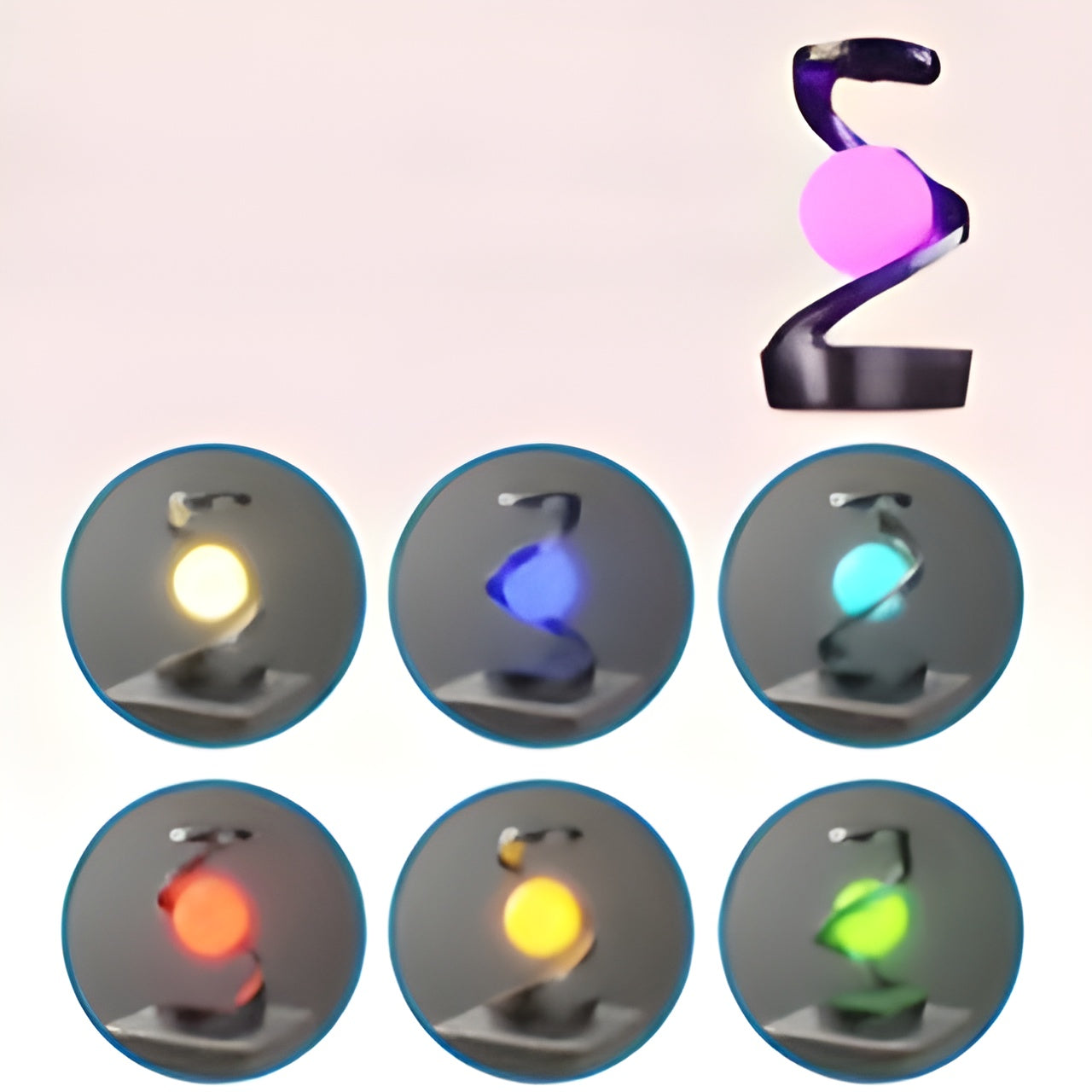 FloatCharge futuriste Merveille d'éclairage avec chargeur sans fil