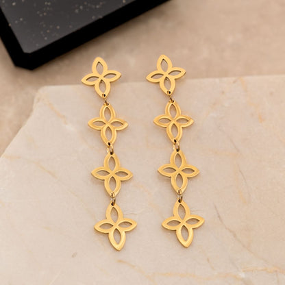 FloralGleam Boucles d'oreilles – Vintage Chic Bijoux