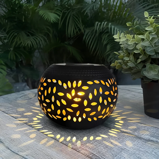 Éclairage de jardin solaire à pois - LumoPattern