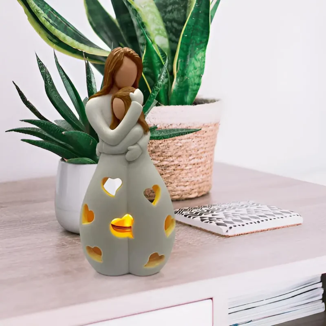 EternalBond - Support bougie élégante Mère et Fille