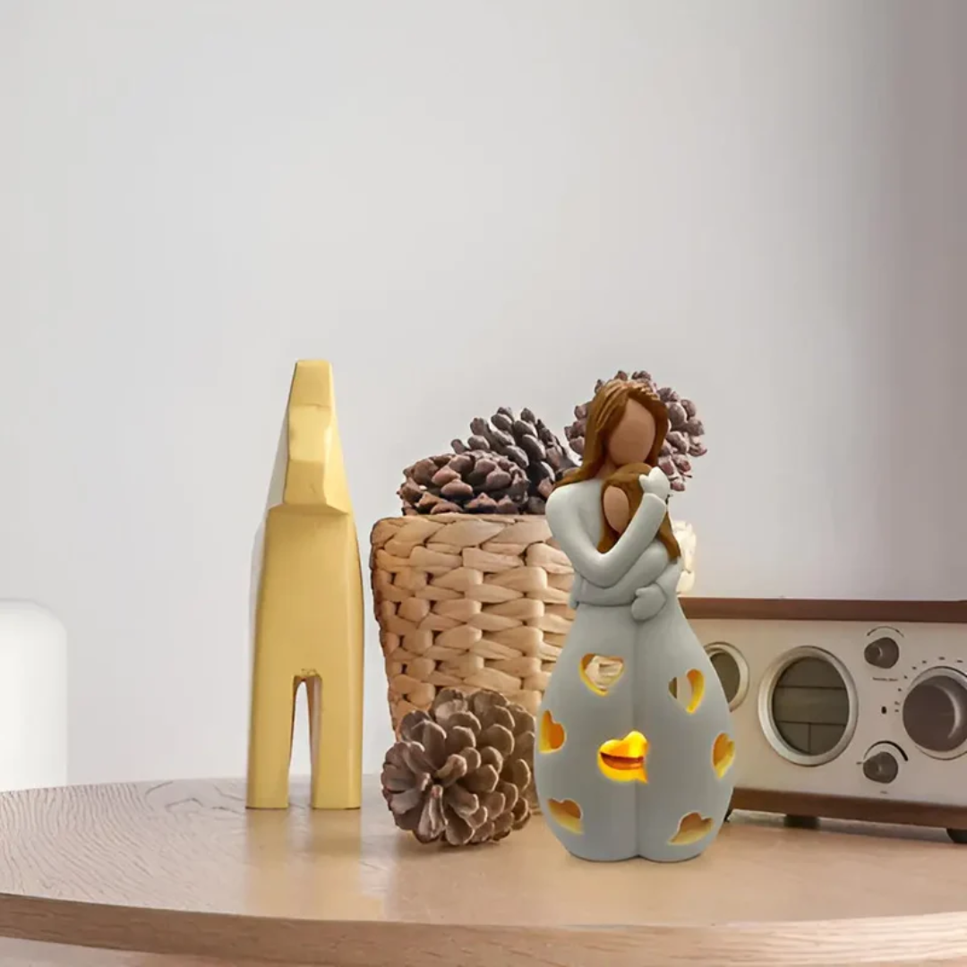 EternalBond - Support bougie élégante Mère et Fille